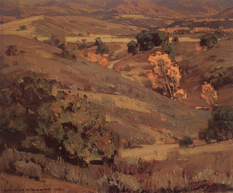 William Wendt Califormia Gold oil painting picture